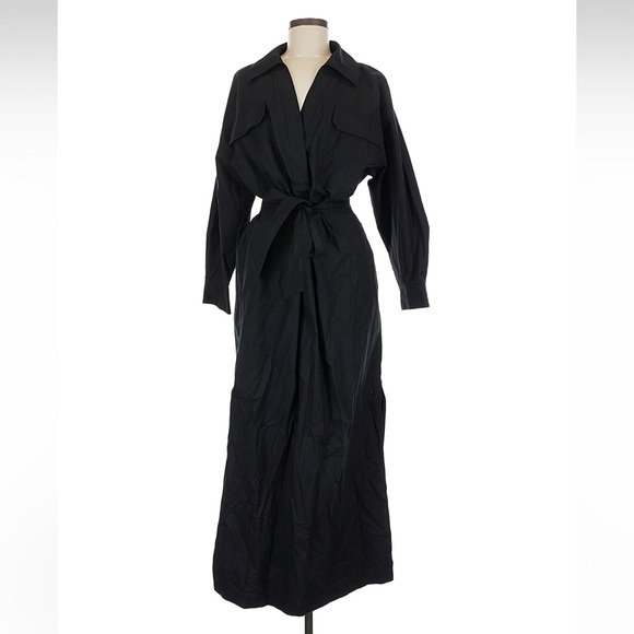 work casual dresses Newshows Womens Wear to Long Midi Black Teacher Tie Waist size_4T Taglia:S Halogen® A-Line Dress (Regular